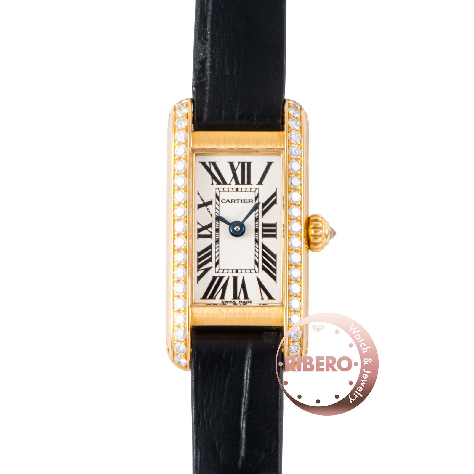 カルティエ タンクアロンジェ WB300551 ベゼルダイヤ