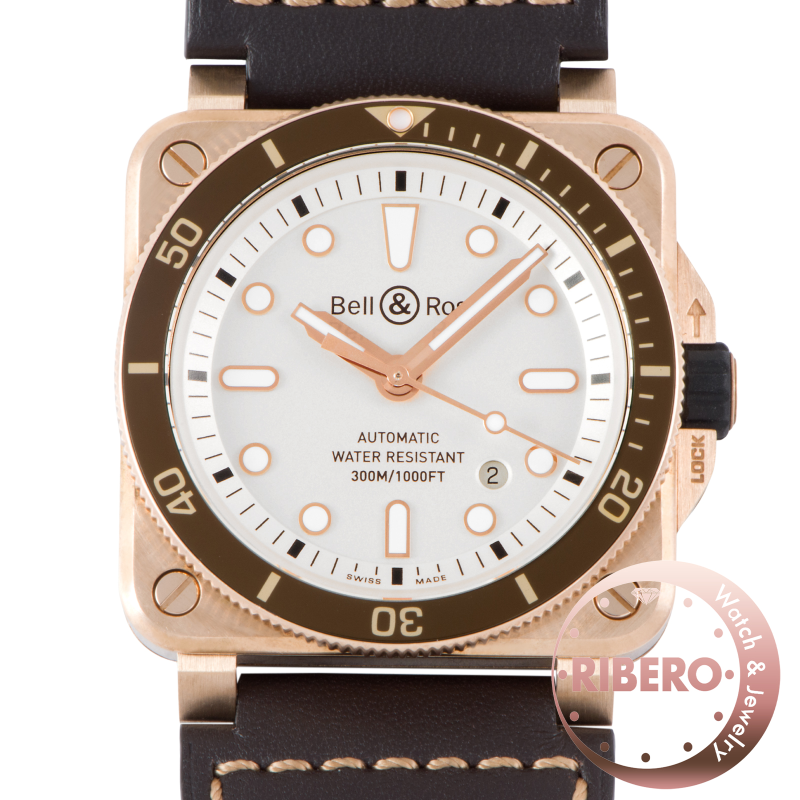 ベル＆ロス BR03-92 ダイバー ホワイト ブロンズ BR0392-D-WH-BR/SCA 世界限定999本