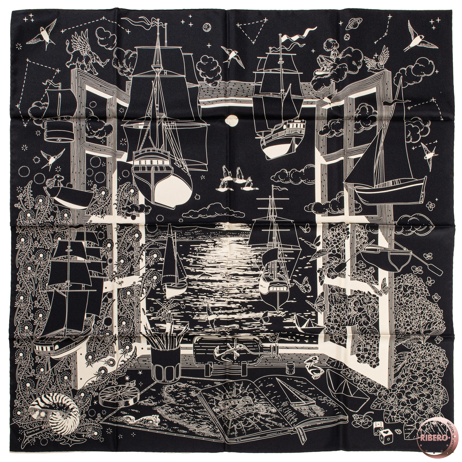 エルメス カレ90 L'Esprit s'Envole エスプリの旅立ち スカーフ