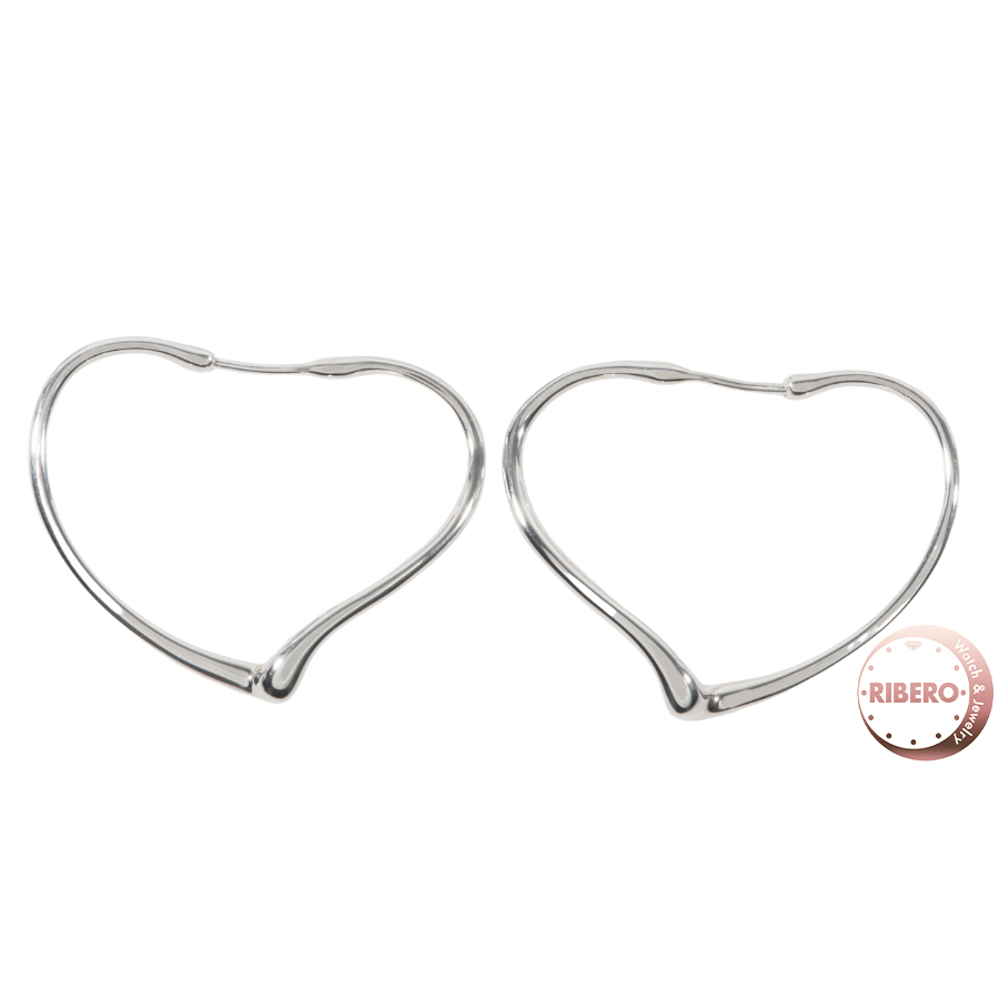 ティファニー オープンハート フープ ピアス