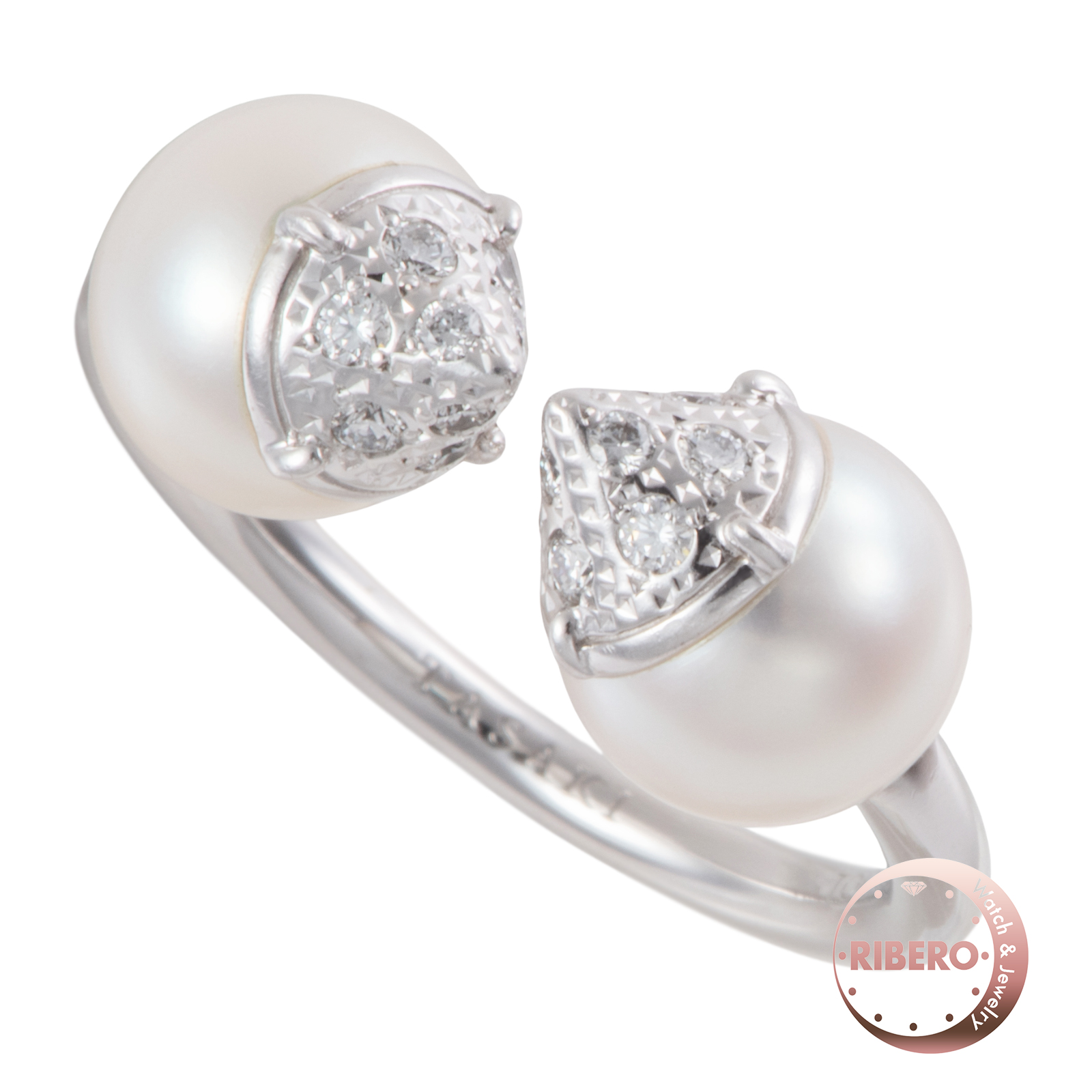 タサキ リファインド リベリオン シグネチャー パール ダイヤモンド リング 11号