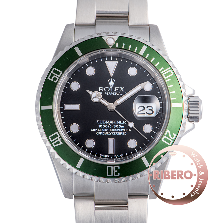 ロレックス サブマリーナデイト 16610LV F番 FAT4 ビックスイス