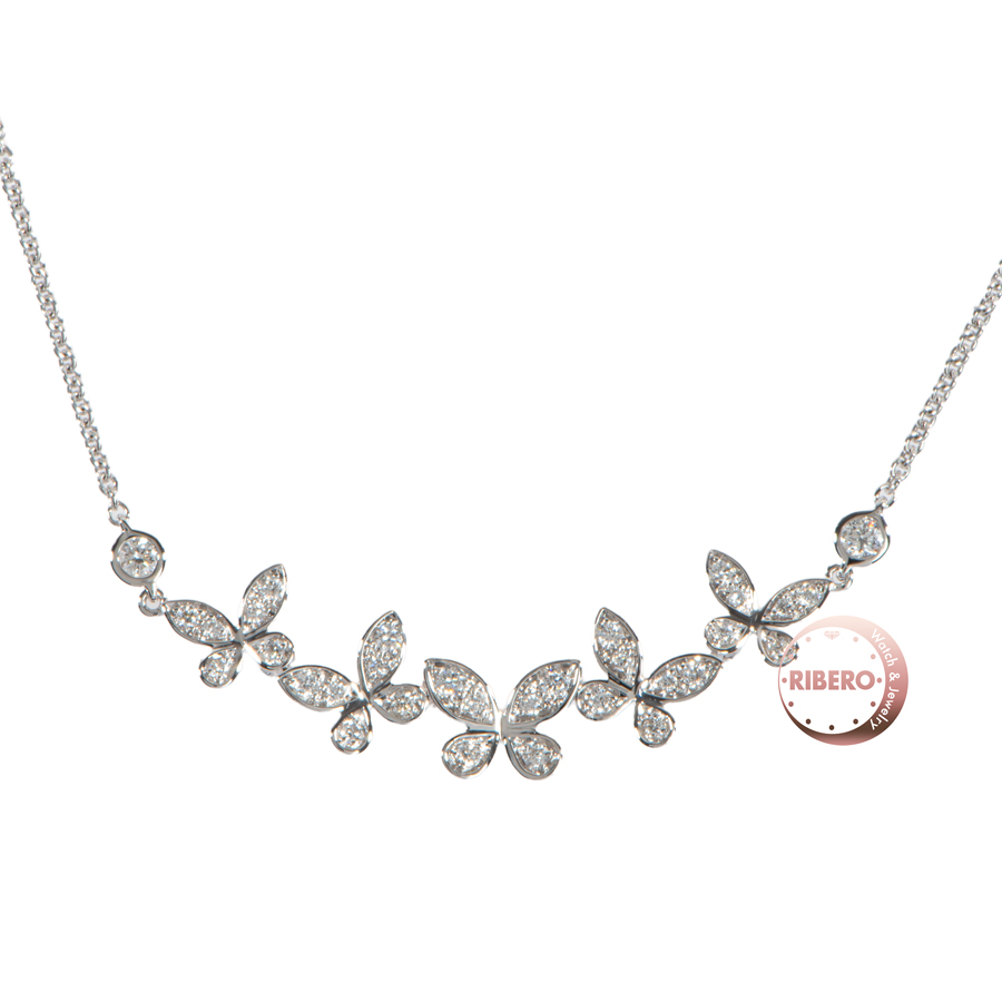 グラフ バタフライ プティ パヴェダイヤモンド ライン ペンダント バタフライ プティ パヴェダイヤモンド ライン ペンダント