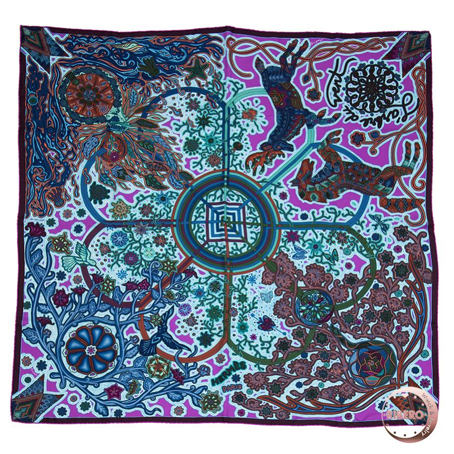 エルメス L'Arbre du Vent(風の大樹) スカーフ