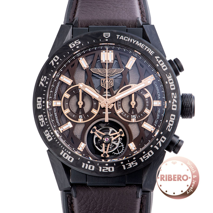 タグホイヤー カレラ キャリバー ホイヤー02T アストンマーチン エディション CAR5A8E.FT6181 世界限定150本 トゥールビヨン