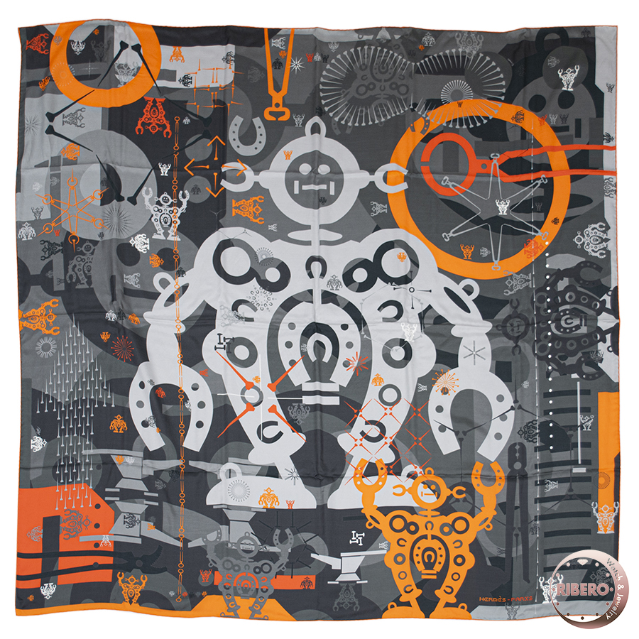 エルメス カレジェアン　Mr Farrier  ハロー・ミスター・ファリエール スカーフ