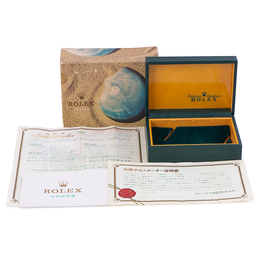 ロレックス 砂浜と貝殻柄の箱