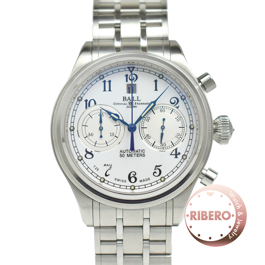 ブランド時計 ジュエリー 買取販売 リベロ Ball Watch ボールウォッチ トレインマスターキャノンボール Ref Cm1052d S1j Wh Used