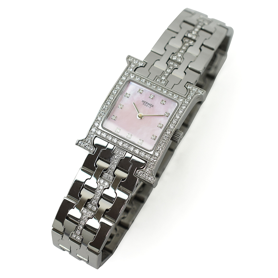 エルメス HERMES Hウォッチ ベゼルダイヤ HH1.230（ブランド