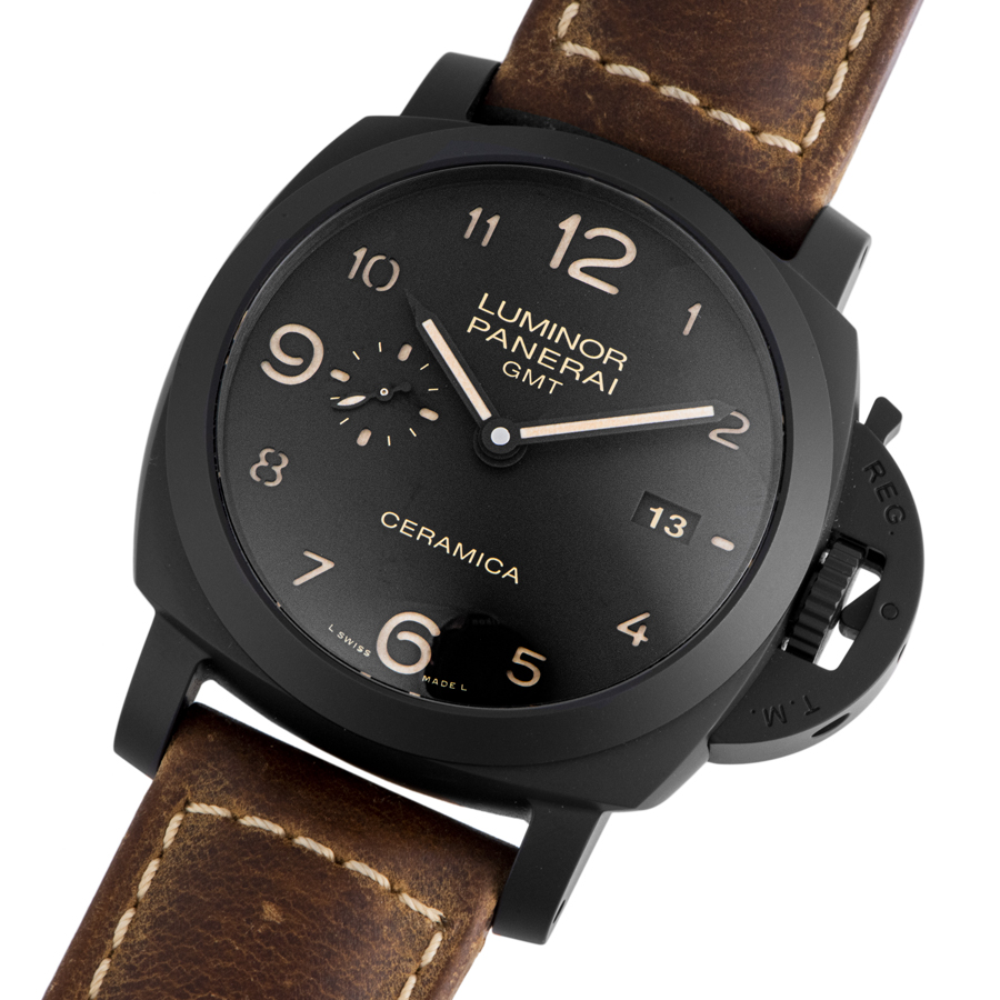 パネライ PANERAI PAM00441 ルミノール1950 チェラミカ GMT 自動巻き メンズ 良品 箱・保証書付き_764864