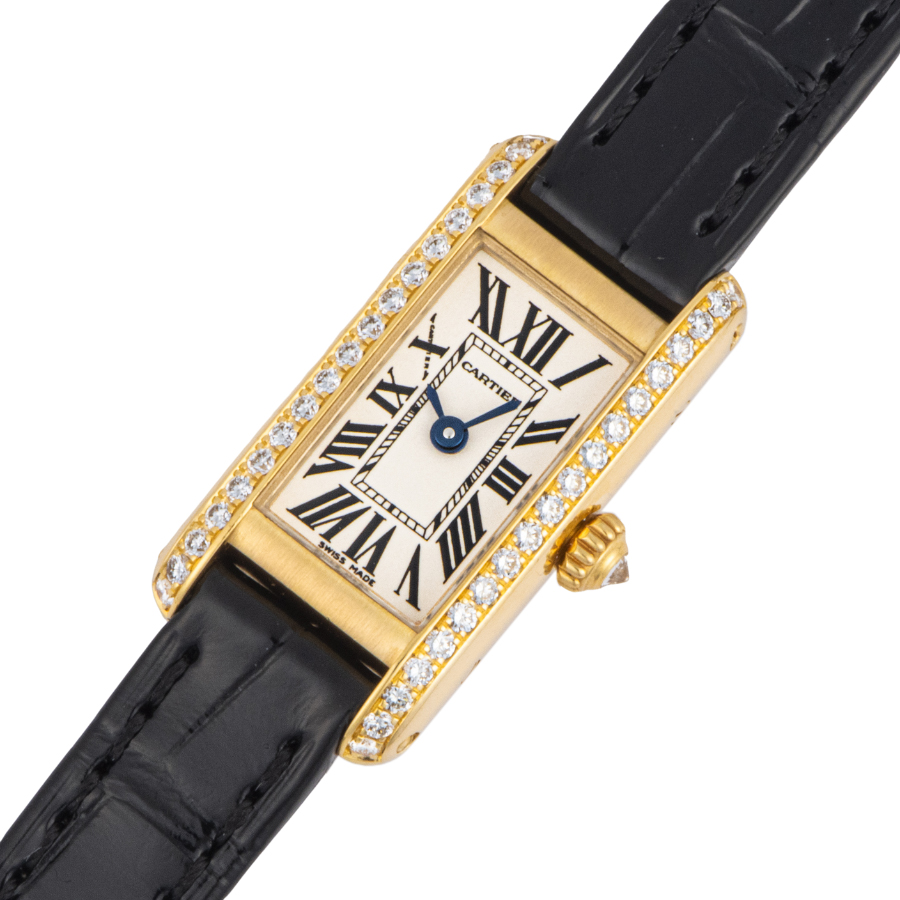 CARTIER カルティエ タンクアロンジェ WB300551 ベゼルダイヤ