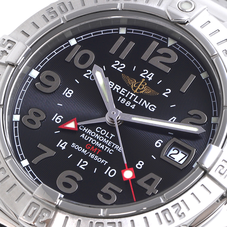 ブライトリング BREITLING A32350 コルト GMT 自動巻き メンズ良品 _773082