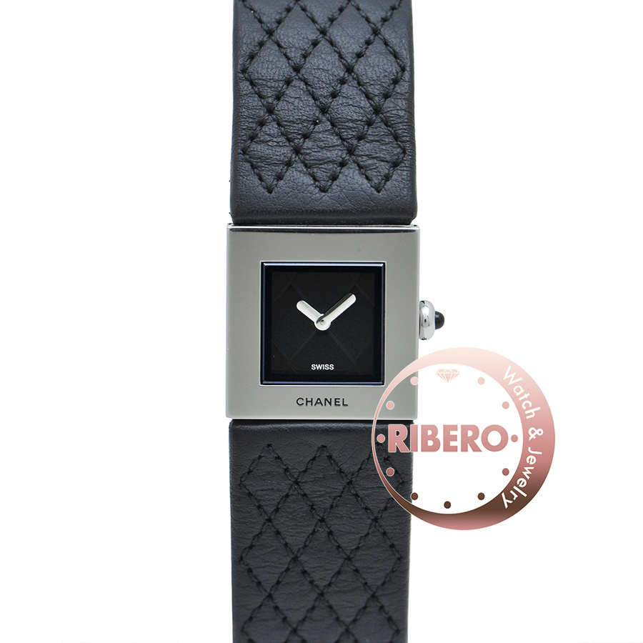 ファッション シャネル 腕時計 ブラック シルバー マトラッセ H0116 