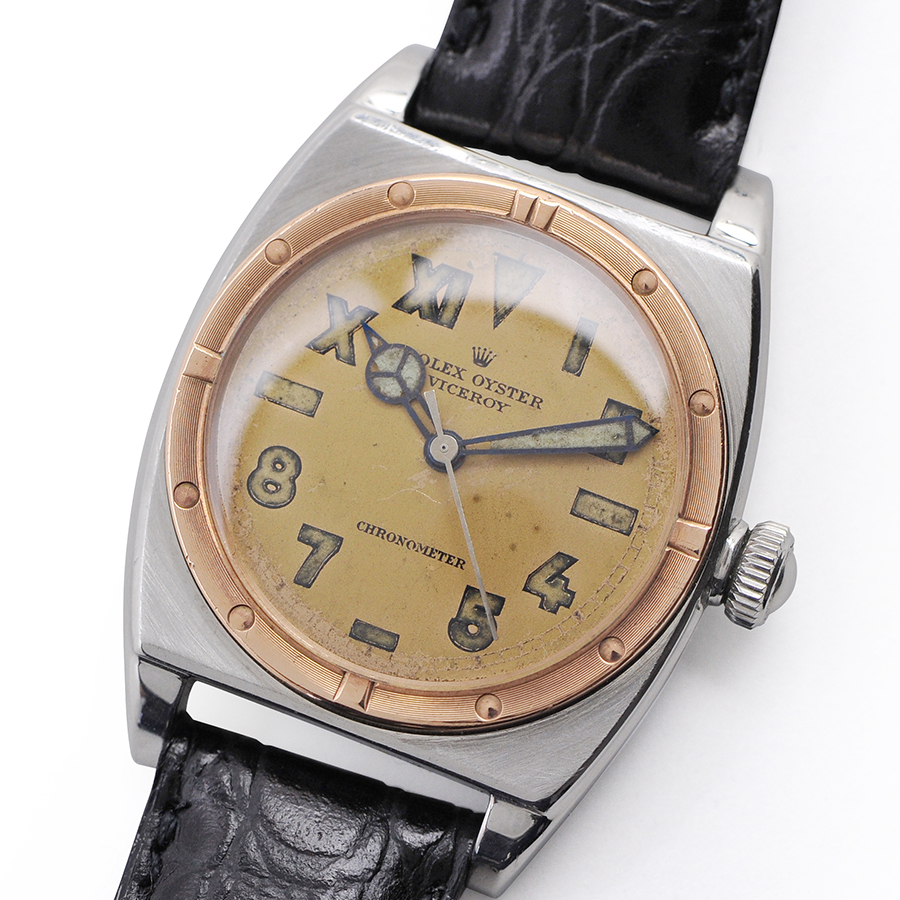 ブランド時計＆ジュエリー 買取販売 リベロ / ROLEX ロレックス バイセロイ Ref.3359 1940年代製 ユニークダイアル レール