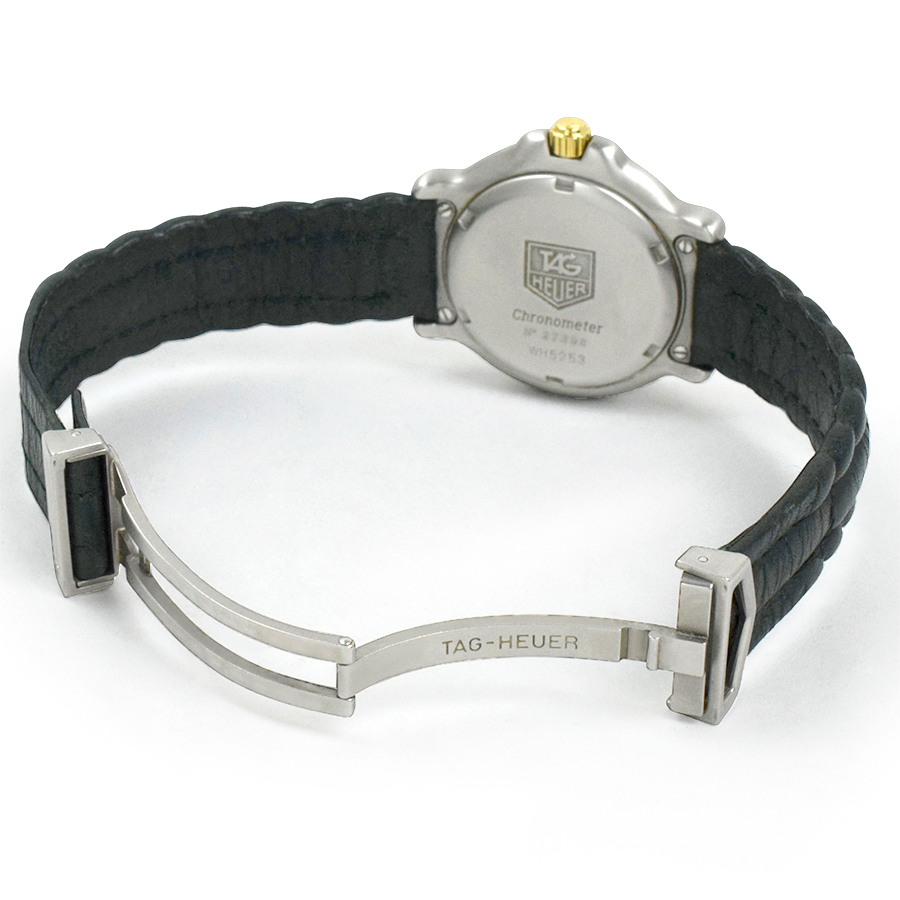 【500円引きクーポン】 TAG HEUER 6000シリーズ用ボーイズサイズ純正レザーバンド 時計